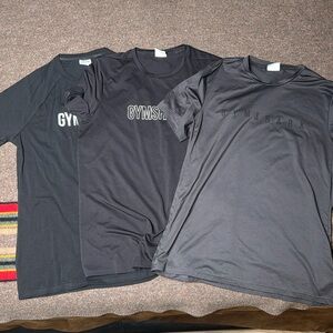 Gymshark Bundle Workout Shirts LIKE NEW without Tags Medium